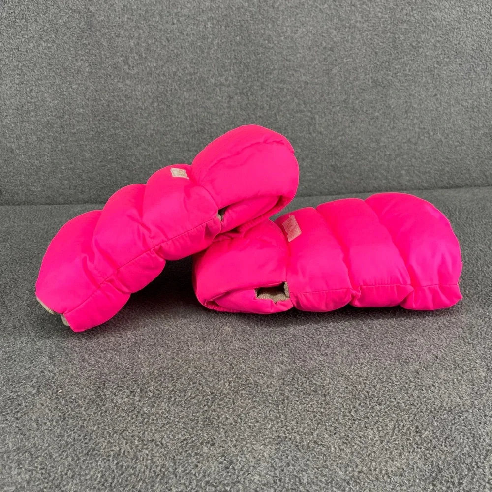 7 A.M. Enfant WarMMuffs Stroller Mittens Women OS Neon Pink Puffer Fleece HM212